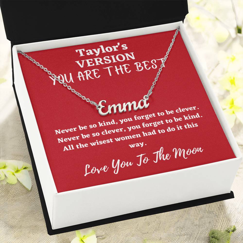 Taylor Swift necklace, Taylor Swift jewelry, Love You To The Moon And to Saturn, Taylor Swift folklore, Taylor Swiftie merch (Inspired)