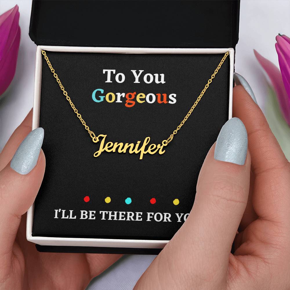 Personalized Jewelry necklace Custom name with gift box