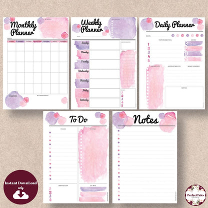 Monthly Planner - Colorful {5pack}