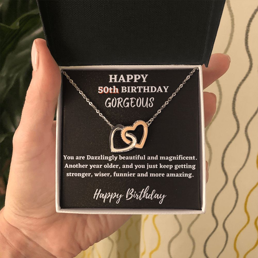 50th birthday gift ideas for Women - Happy 50th birthday hearts